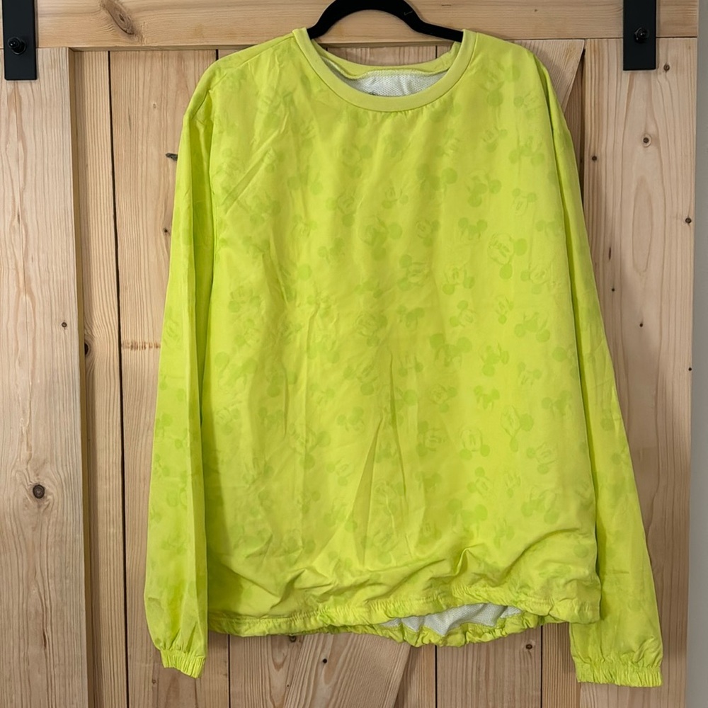 NWOT lime green athletic pullover